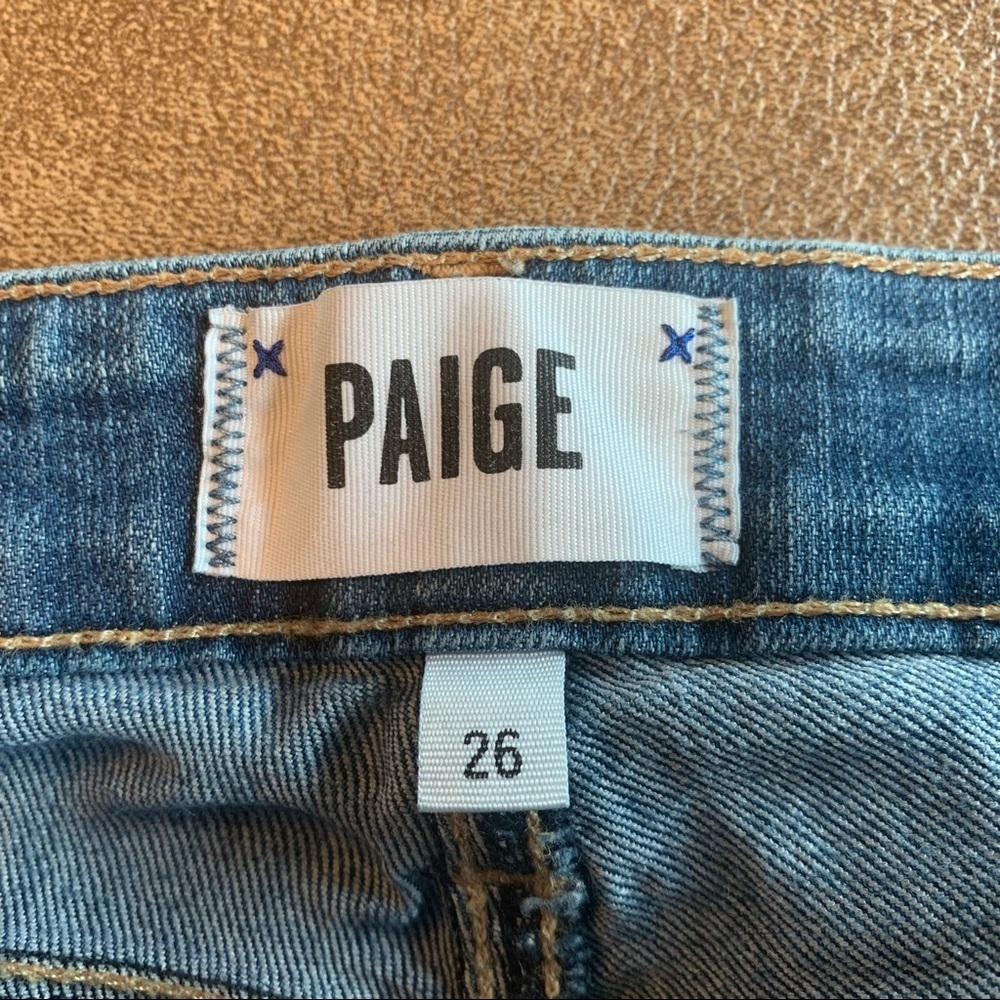 PAIGE Manhattan Collins Slim Bootcut Jeans 33” Inseam Size 26 - Picture 2 of 13